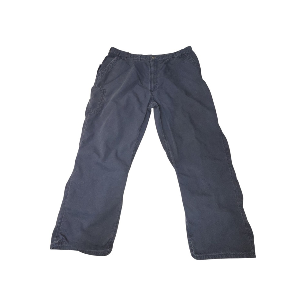 Carhartt Mens Loose Fit Canvas Carpenter Pants Navy Blue 44x30